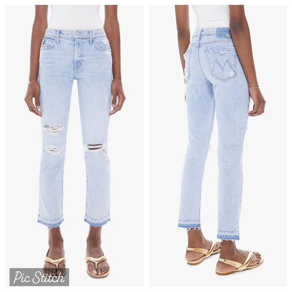 MOTHER Denim - Mother Rascal ankle undone hem vacation temptation jeans